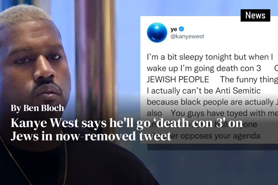 A clear violence: Understanding Kanye's tweet vowing 'death con 3' on Jews
