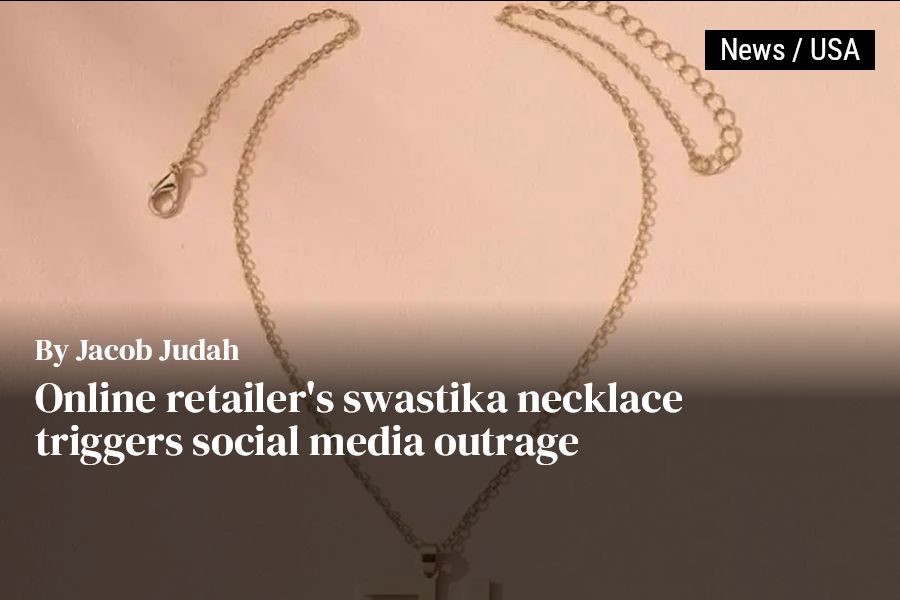 Online retailer's swastika necklace triggers social media outrage - The  Jewish Chronicle