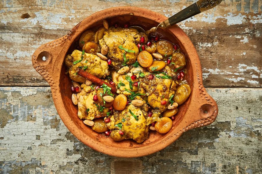 Moroccan chicken and apricots