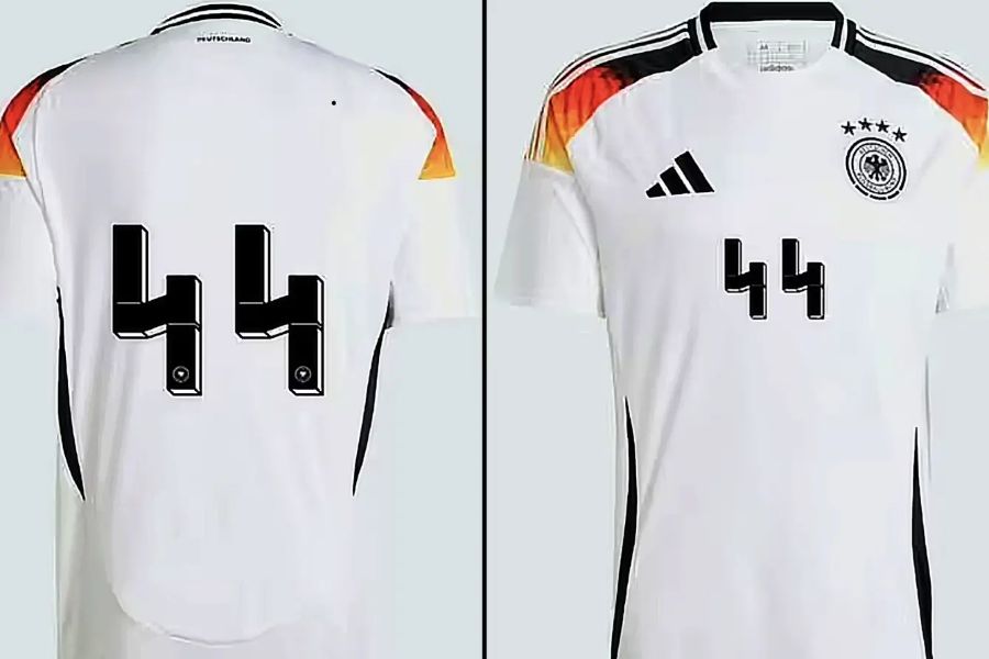 Sale of Germany’s Adidas football shirts blocked over ‘Nazi SS’ design