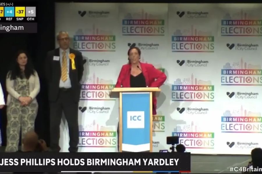 Jess Phillips heckled by anti-Israel activists after narrow victory and ‘worst campaign’ of her career